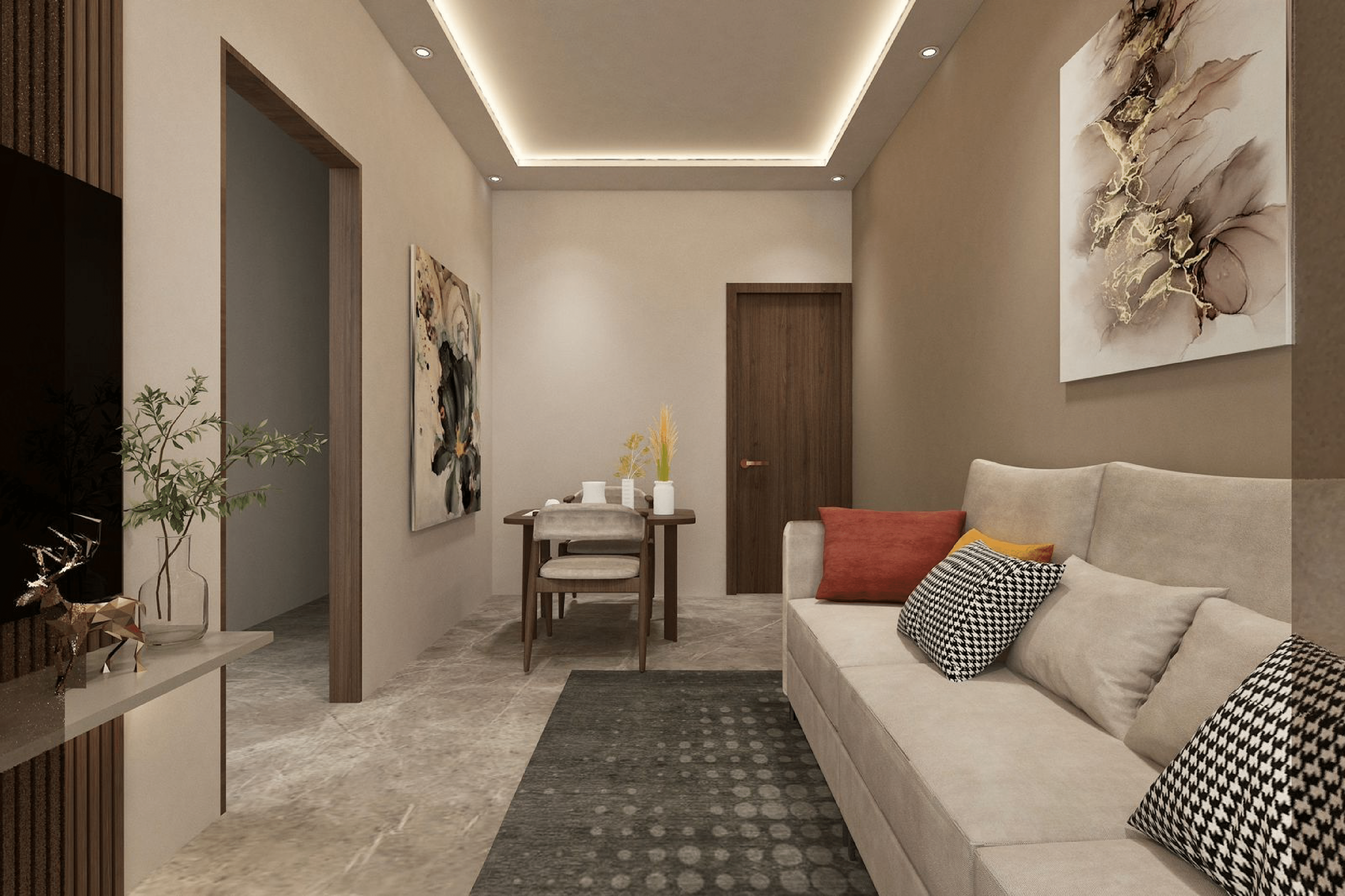 Hotel Z & Z Studios lounge for corporate residents